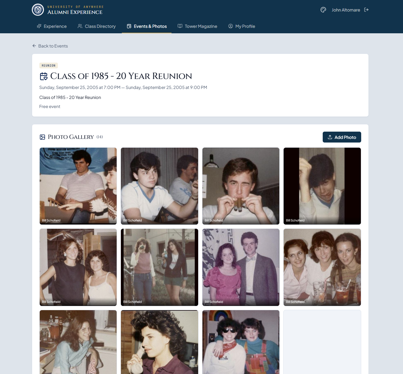 Blasts from the past — shared by everyone